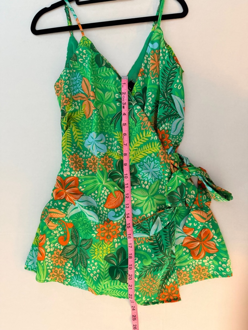 Vici Palm Beach Printed Wrap Front Romper - Picture 8 of 10